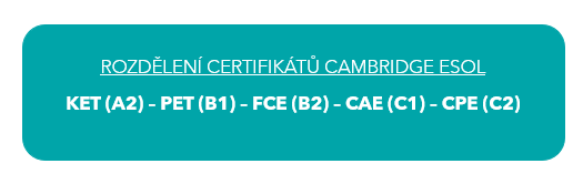 Jazykové znalosti v životopise - certifikáty Cambidge ESOL